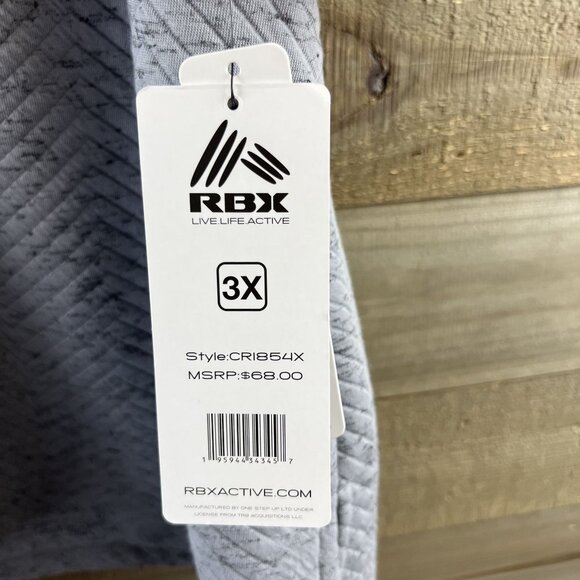 RBX Active Womens Shirt Quilted 1/4 Zip Pullover Athleisure Life Life Active 3X - Picture 9 of 9